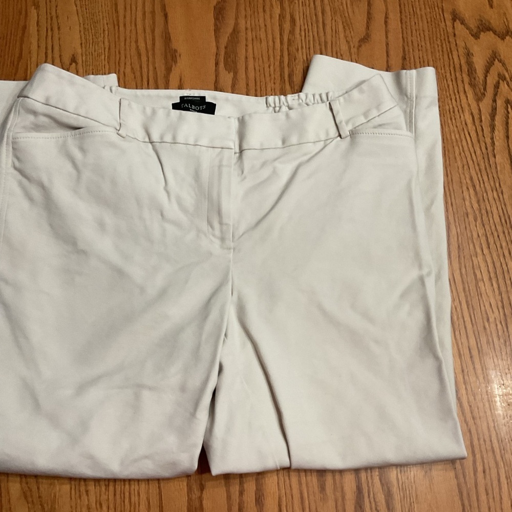 Talbots women’s Off-White Trousers size 14w - Picture 2 of 5